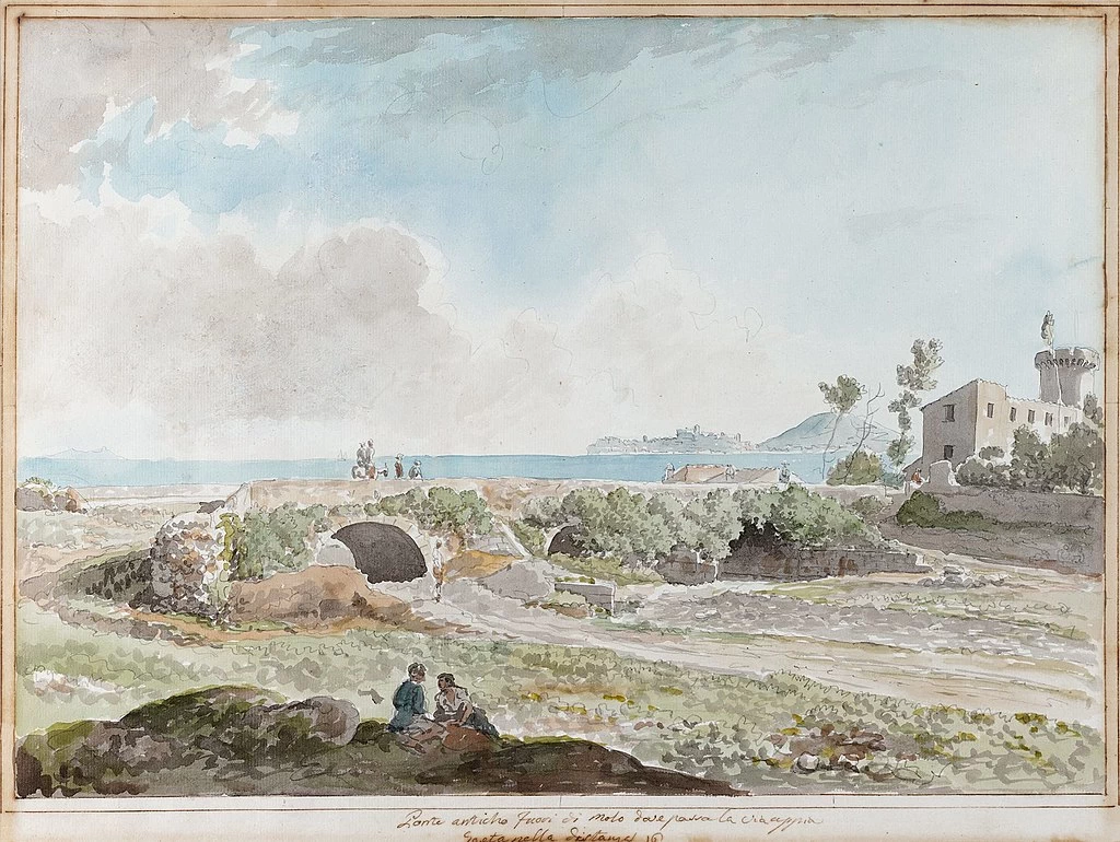 Ponte antico fuori di Molo dove passa la Via Appia